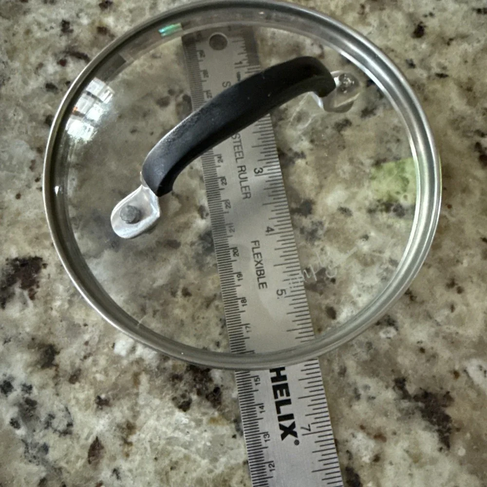 Simply CALPHALON glass &‎ stainless steel pot lid fits a 5 7/8